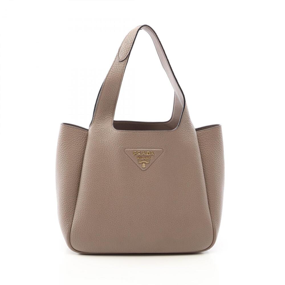Prada Liaison Tote Bag Leather Beige